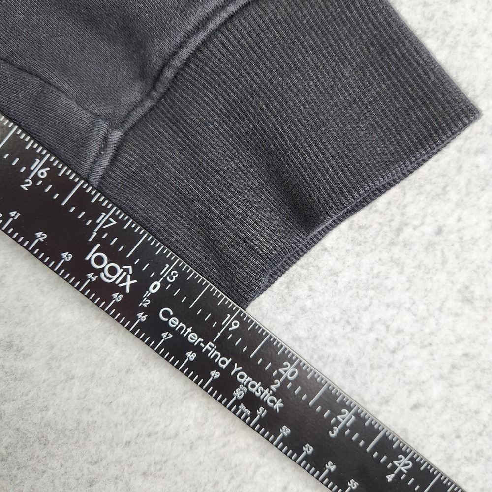 Athleta Hoodie Women Medium Black Cotton Stretch Long Sleeve Split Back Pullover - Picture 6 of 8